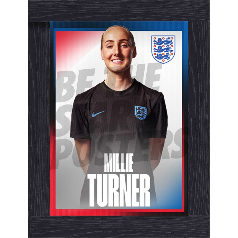 Lionesses Turner 25/26 Away Headshot Poster