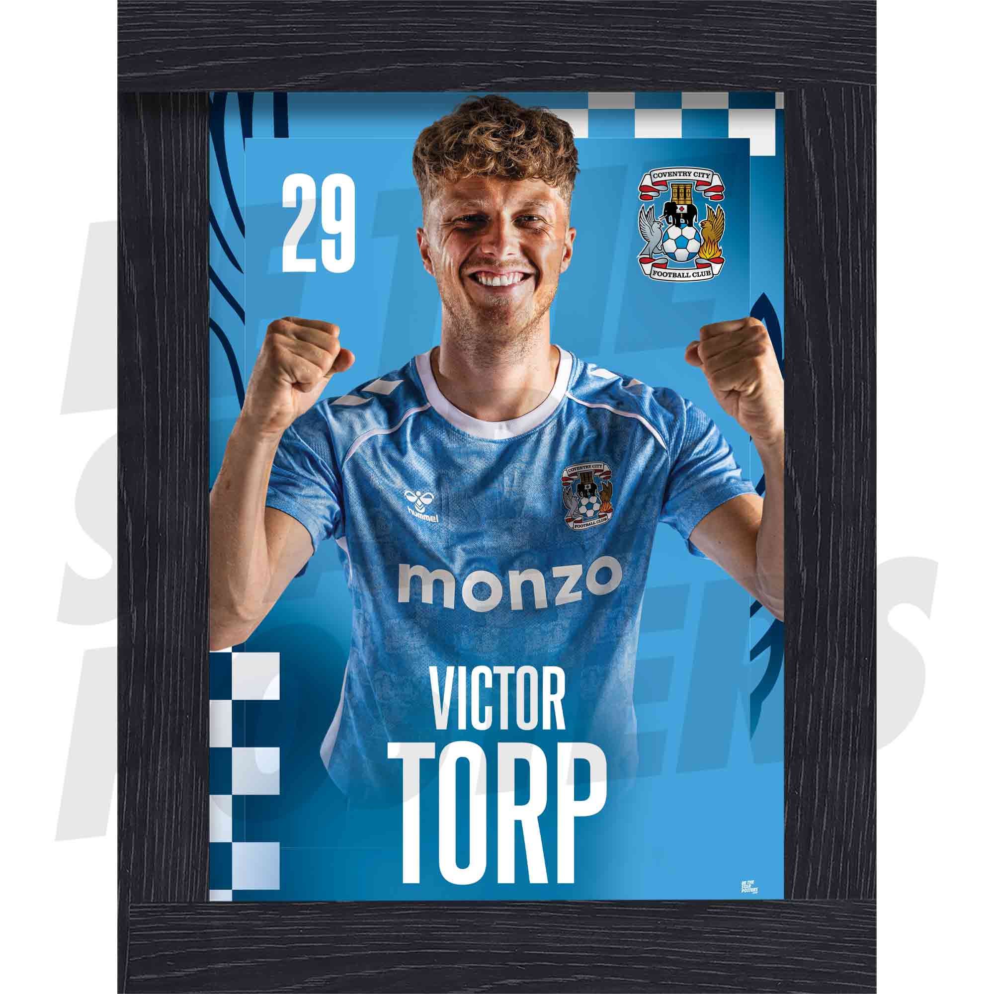 Coventry City FC Victor Torp 25/26 Headshot Poster