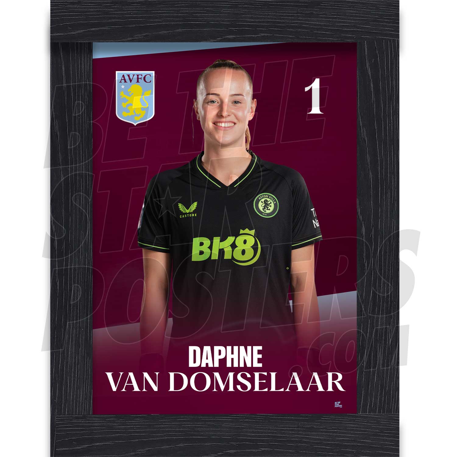 Aston Villa FC Van Domselaar 23/24 Headshot Poster