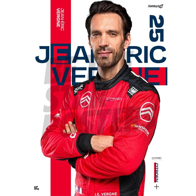 Jean-Éric Vergne Formula E Citreon Racing Season 12 Poster