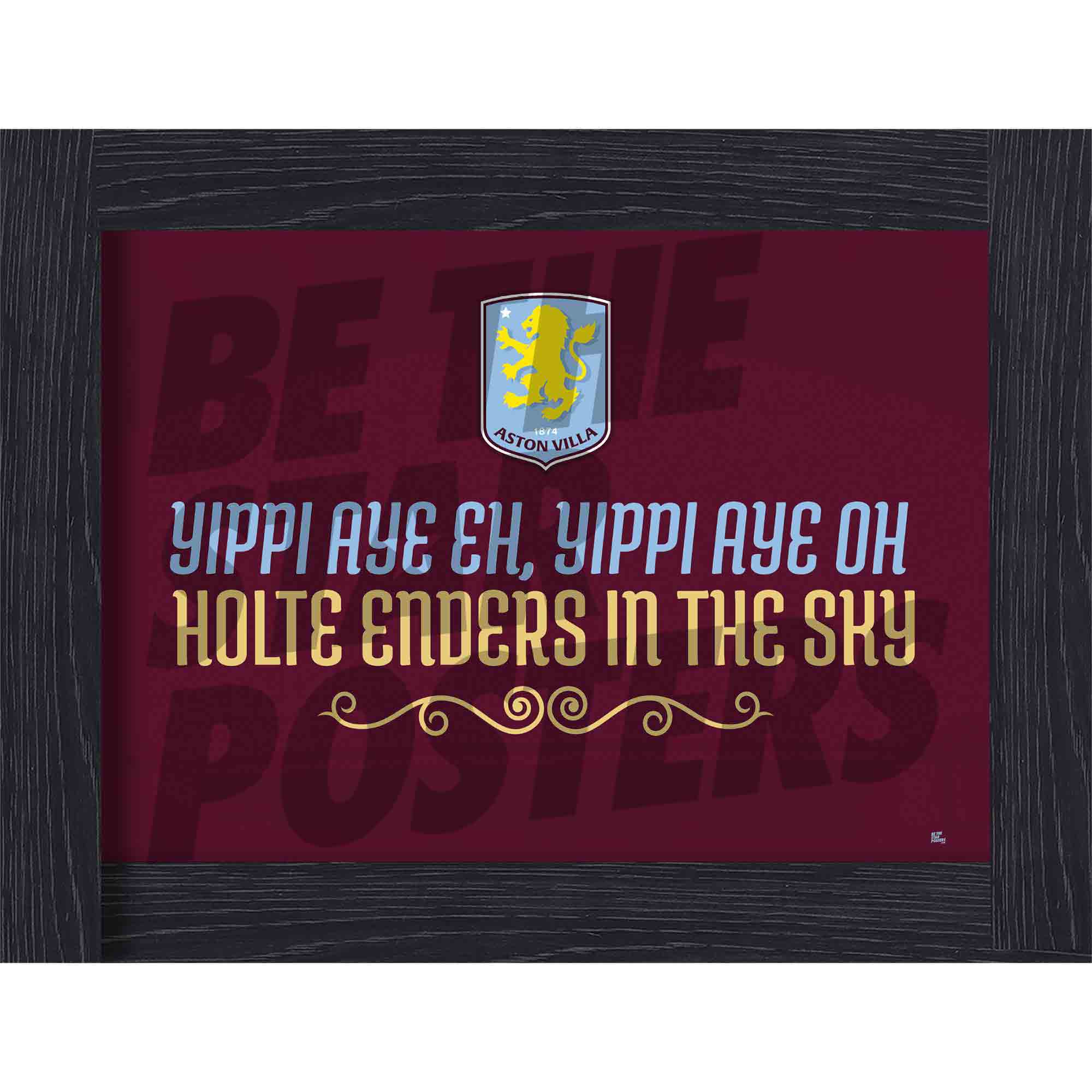 Aston Villa FC Chant HEITS Poster