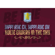 Aston Villa FC Chant HEITS Poster