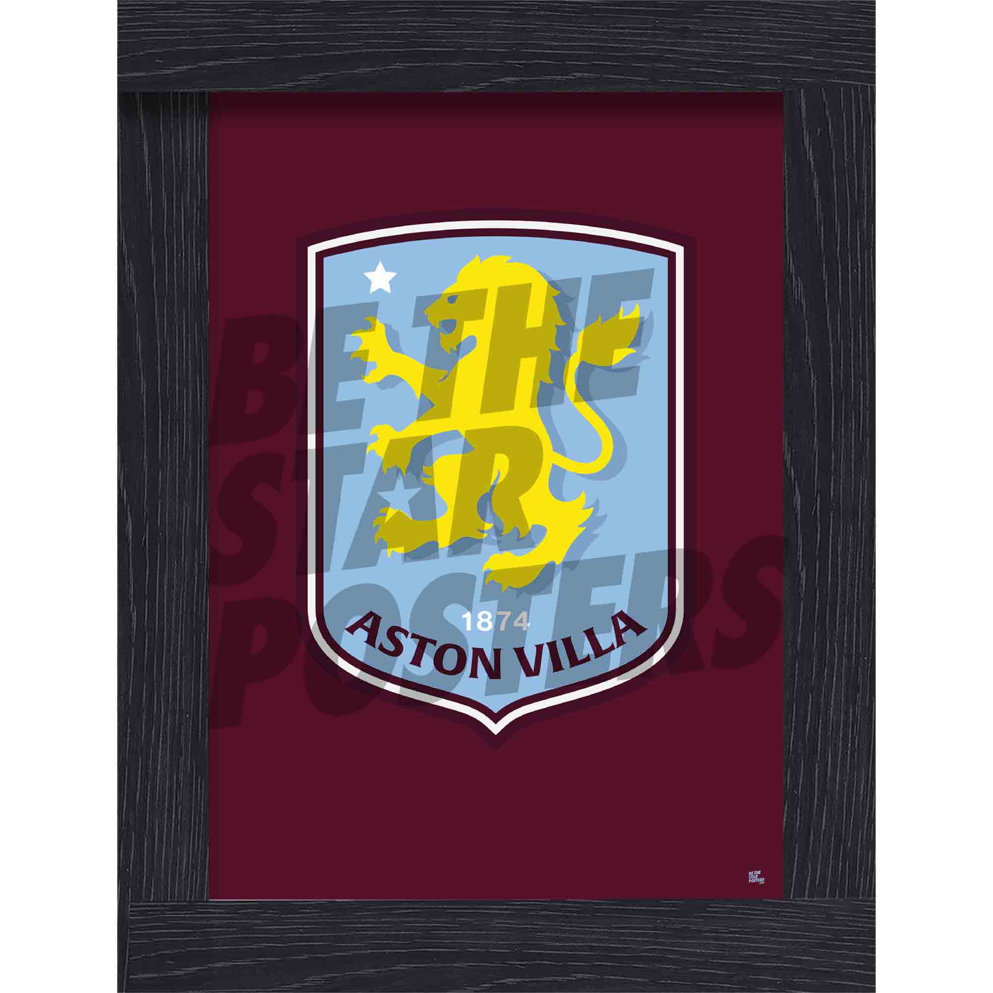 Aston Villa FC Crest Poster