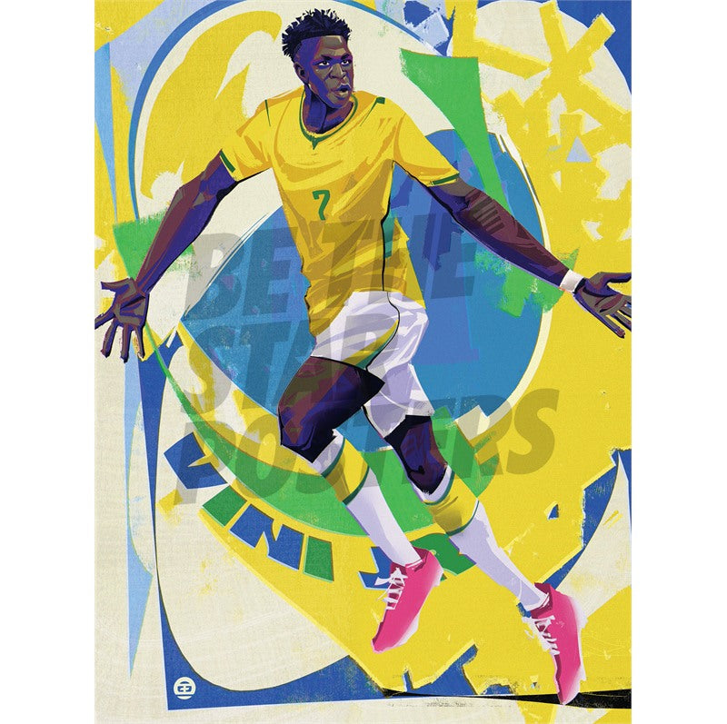 Vini Jr Football Art Print