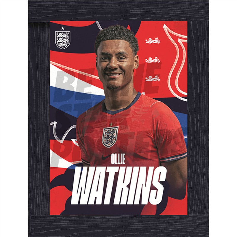 Ollie Watkins England 26/27 Away Headshot Poster