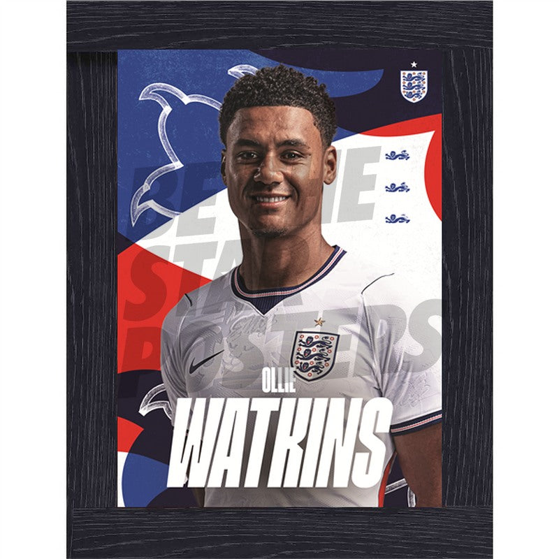 Ollie Watkins England 26/27 Home Headshot Poster