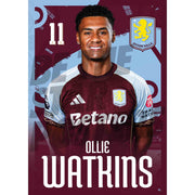 Aston Villa FC Ollie Watkins 25/26 Headshot Poster
