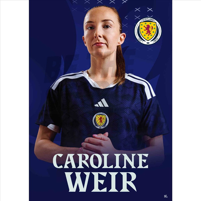 Scotland Caroline Weir 25/26 Headshot Poster