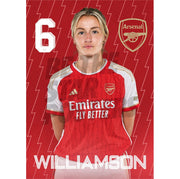 Arsenal Women FC Williamson 23/24 Headshot Poster