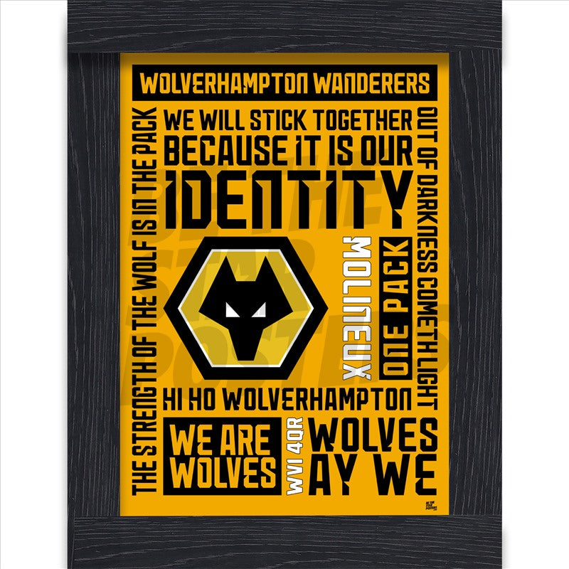 Wolverhampton Wanderers FC Word Poster