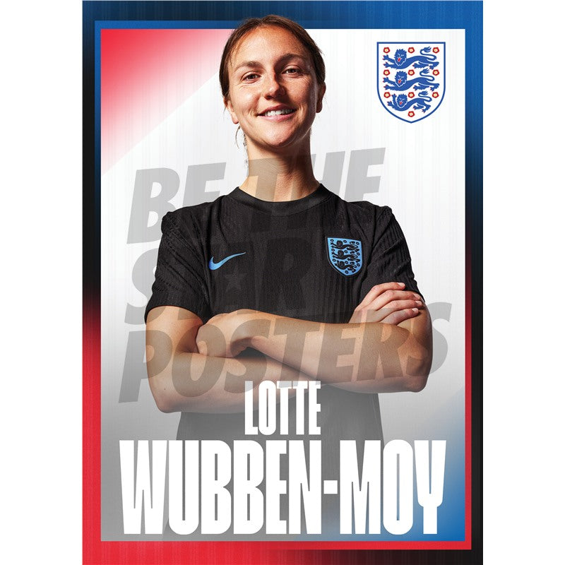 Lionesses Wubben-Moy 25/26 Away Headshot Poster