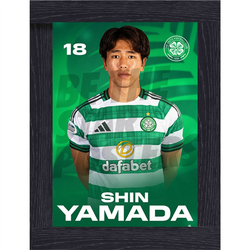 Celtic FC Shin Yamada 25/26 Headshot Poster