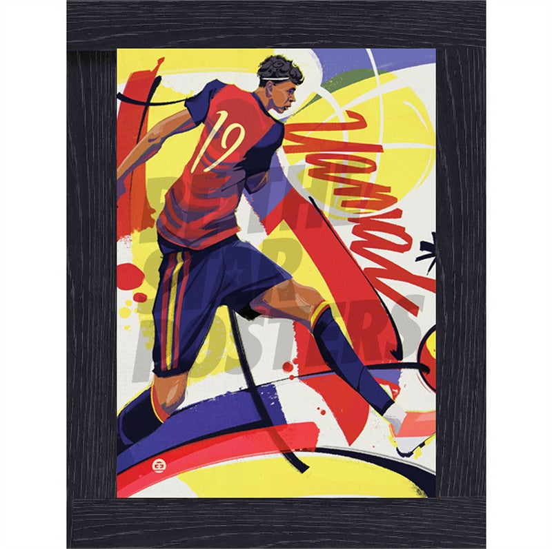Yamal Football Art Print