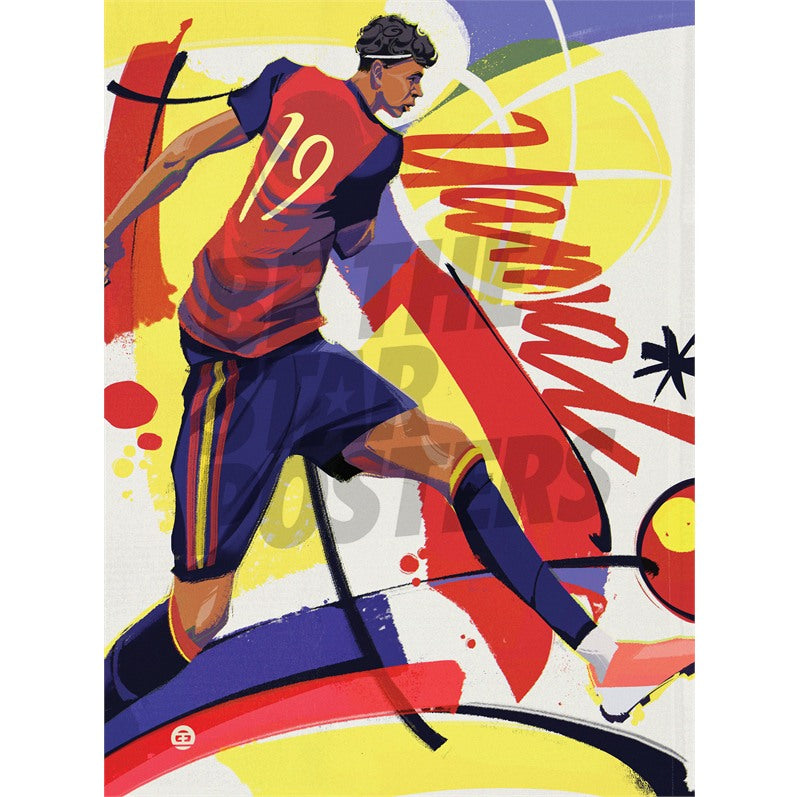 Yamal Football Art Print