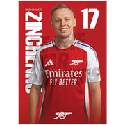 Arsenal FC Zinchenko 24/25 Headshot Poster