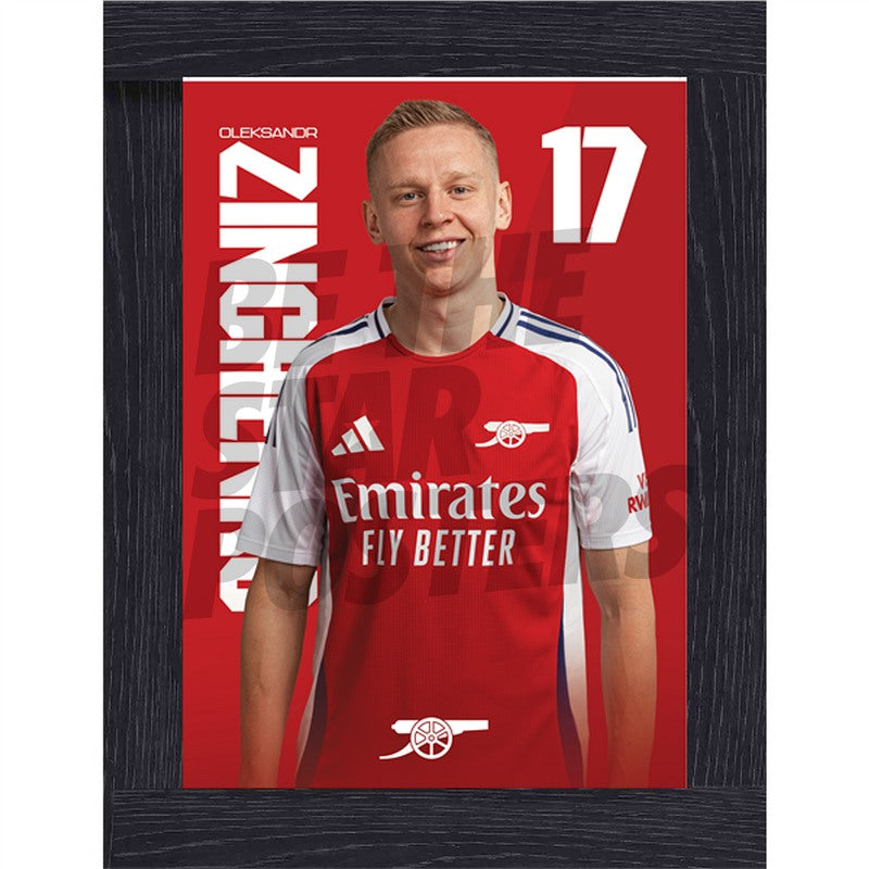 Arsenal FC Zinchenko 24/25 Headshot Poster