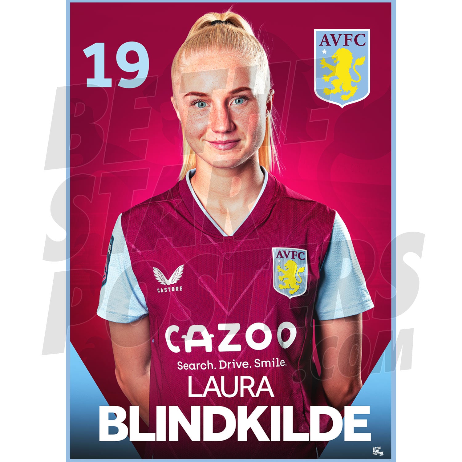 Aston Villa FC Laura Blindkilde 22/23 Headshot Poster