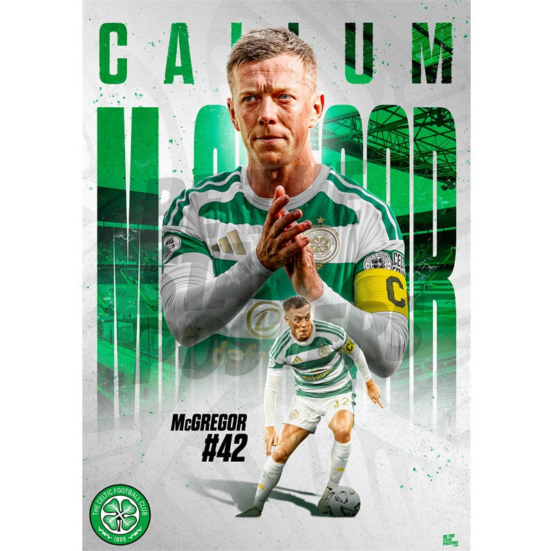 Callum McGregor Celtic FC 26/27 Action Poster