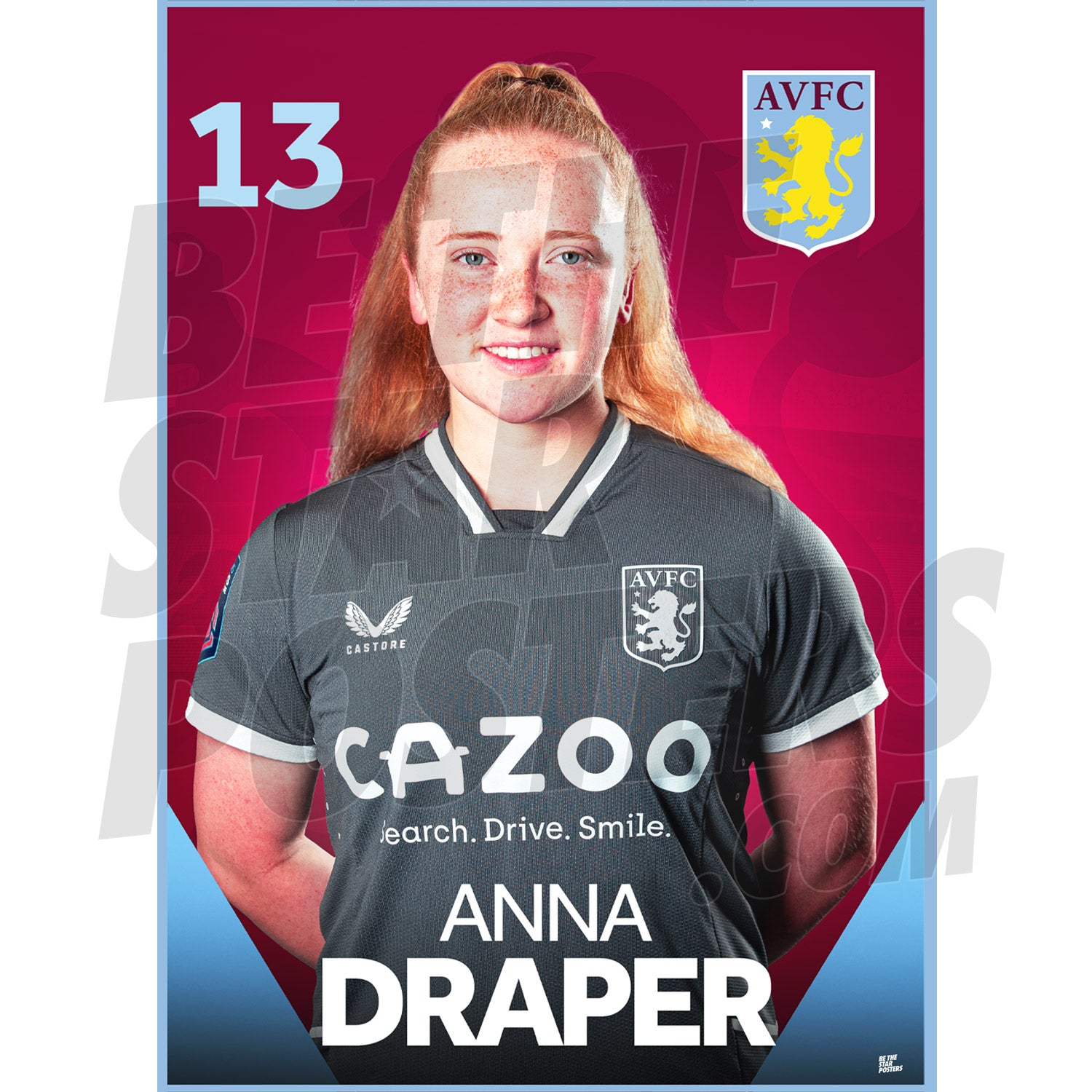 Aston Villa FC Anna Draper 22/23 Headshot Poster