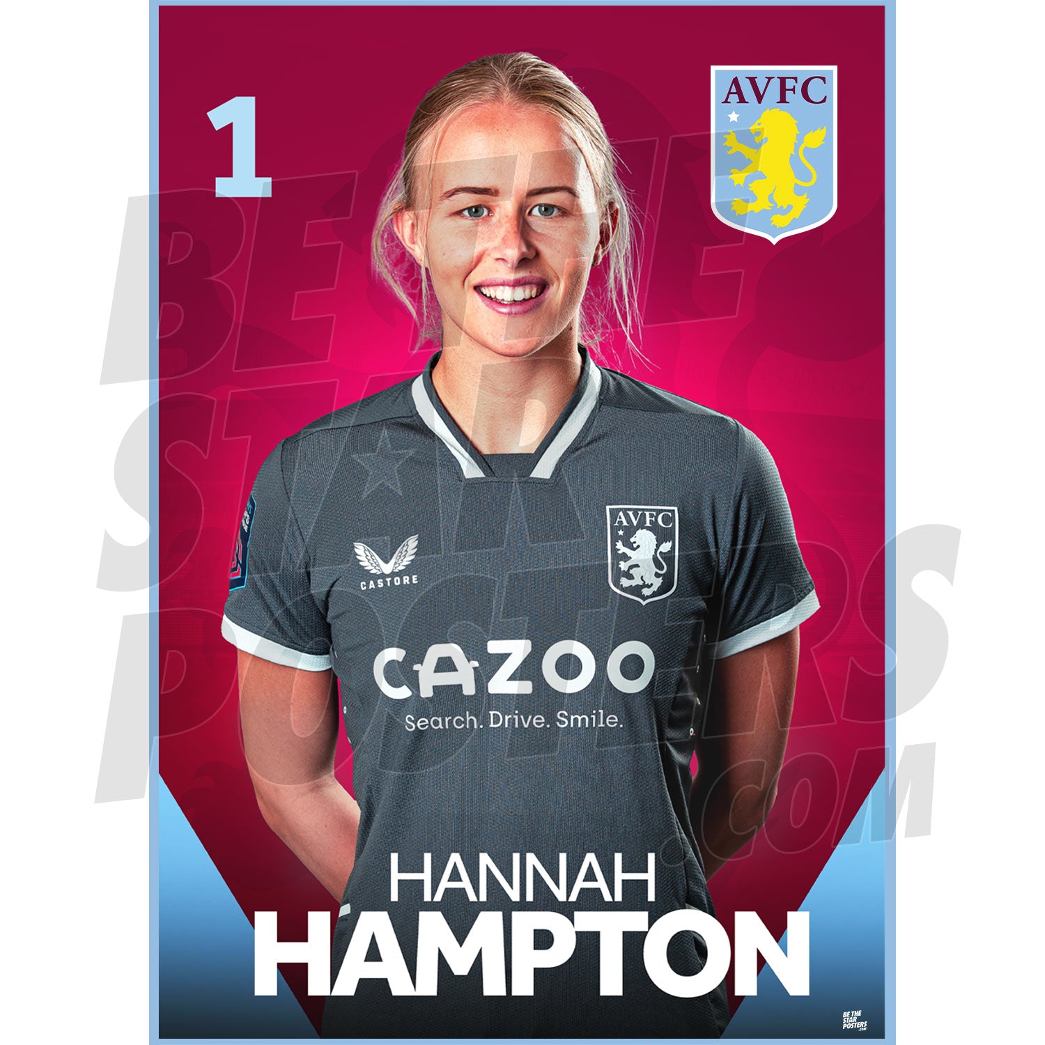Aston Villa FC Hannah Hampton 22/23 Headshot Poster