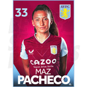 Aston Villa FC Maz Pacheco 22/23 Headshot Poster