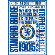 Chelsea FC Word Poster