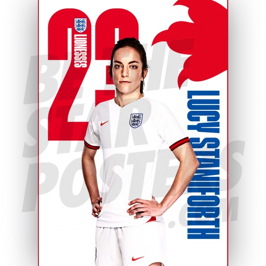 Lucy Staniforth Lionesses Headshot Poster A3 20/21