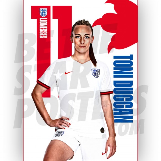 Toni Duggan Lionesses Headshot Poster A3 20/21