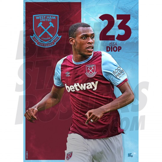 Issa Diop West Ham United FC A3 Poster 20/21