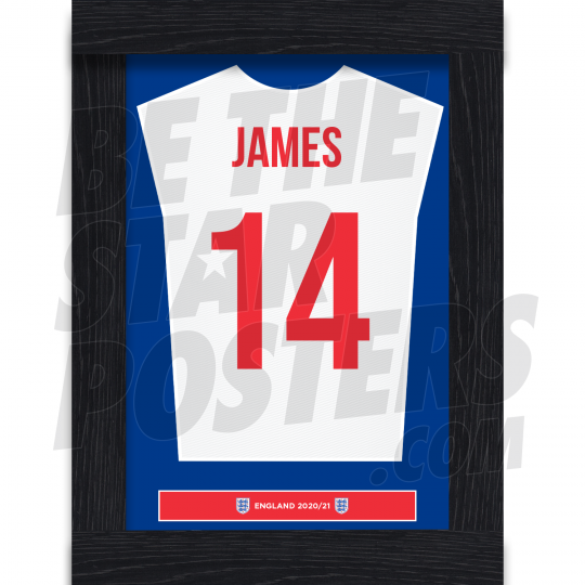 James England Framed Shirt Poster A4 20/21
