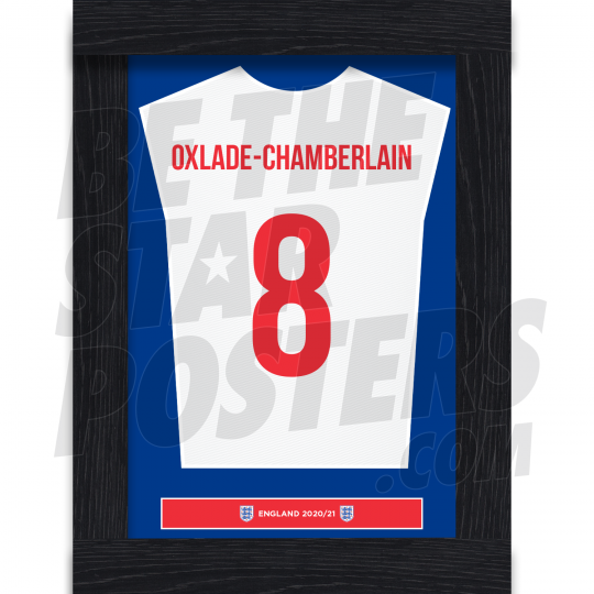 Oxlade Chamberlain England Framed Shirt Poster