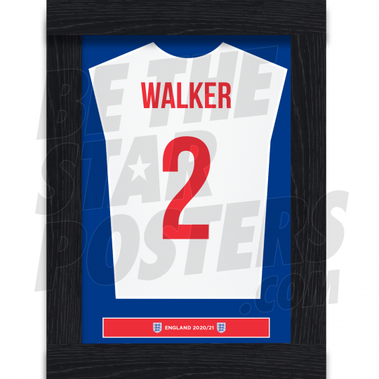 Walker England Framed Shirt Poster A4 20/21