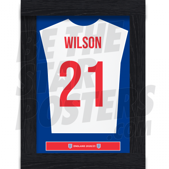 Wilson England Framed Shirt Poster A4 20/21