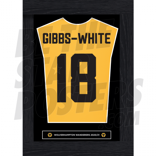 Gibbs-White Wolverhampton Framed Shirt Poster 2021