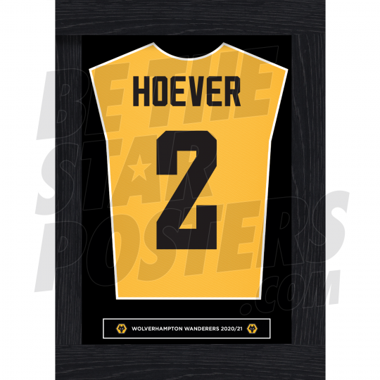 Hoever Wolverhampton Framed Shirt Poster A4 20/21