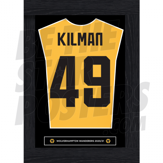 Kilman Wolverhampton Framed Shirt Poster A4 20/21