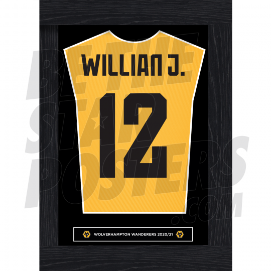 Willian J. Wolverhampton Framed Shirt Poster 20/21