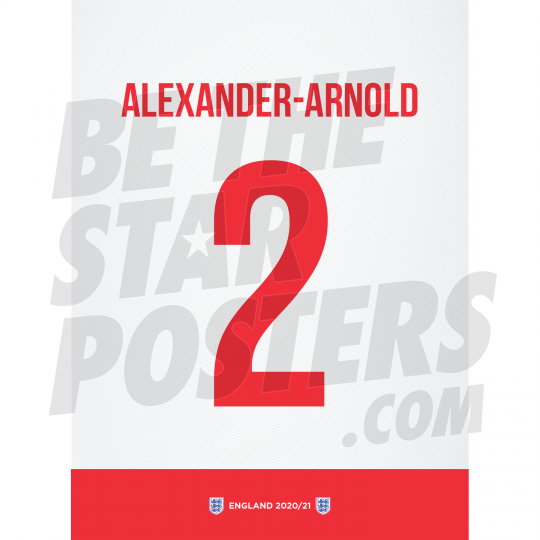 Alexander Arnold England Shirt Poster A4 20/21