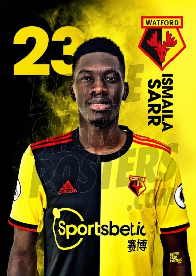 Watford FC A3 Sarr 19/20 Player Poster