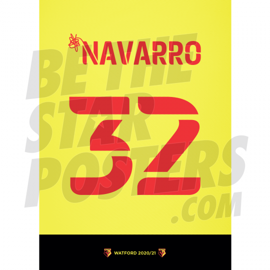 Ngakia Watford FC Shirt Poster 20/21