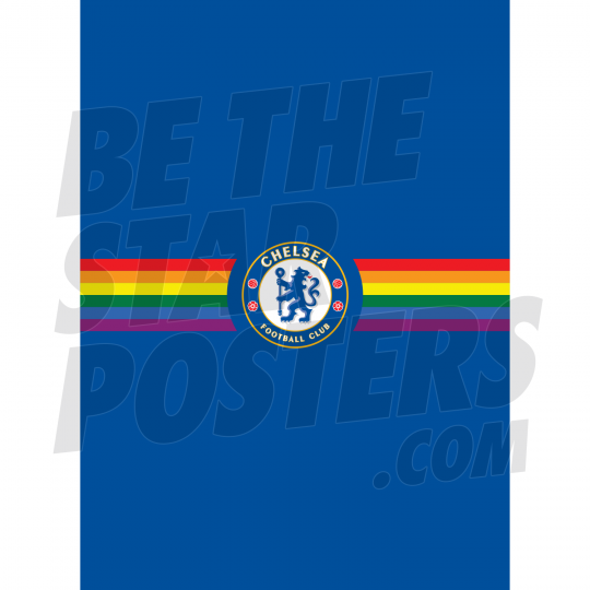 Chelsea FC Crest Pride Poster A3