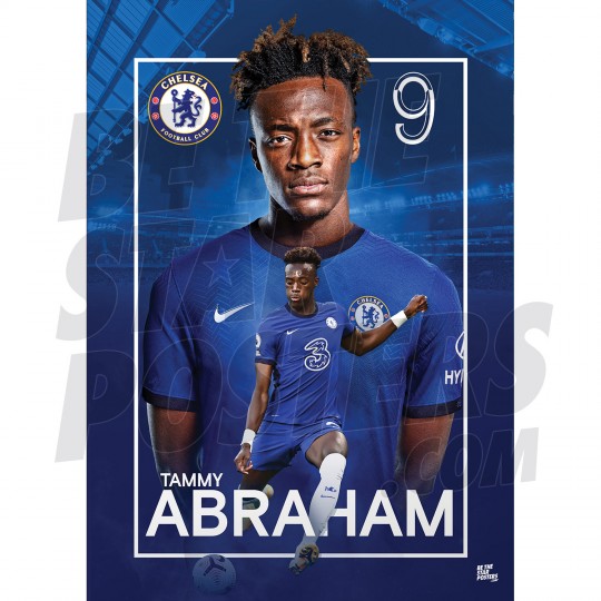 Tammy Abraham Chelsea FC Headshot Poster 20/21 A2