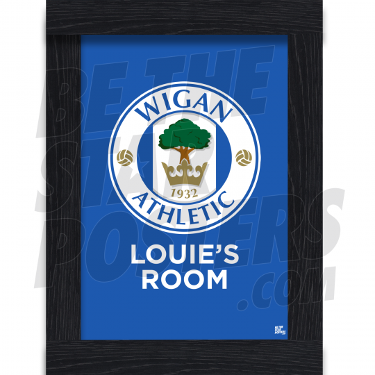 Wigan Athletic FC Personalised Crest Poster