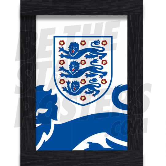 England FC Crest Framed A3 Poster
