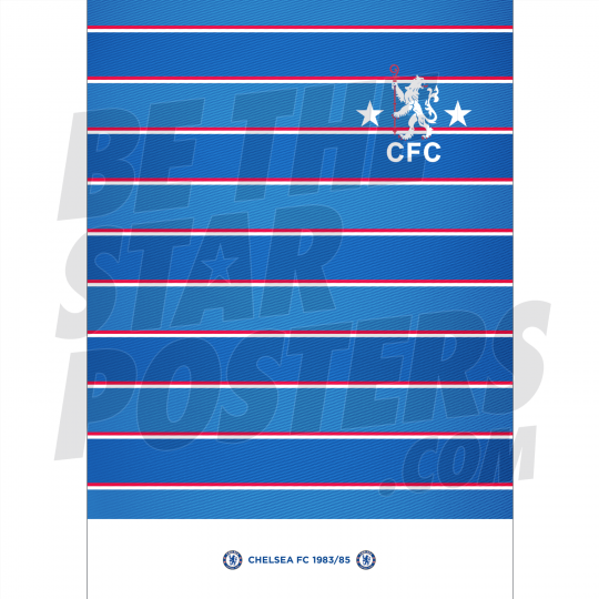 Chelsea FC '85 Retro Home Shirt A3 Unframed Poster