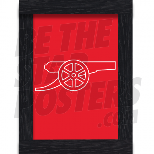 Arsenal FC Red Cannon Framed A3 Poster