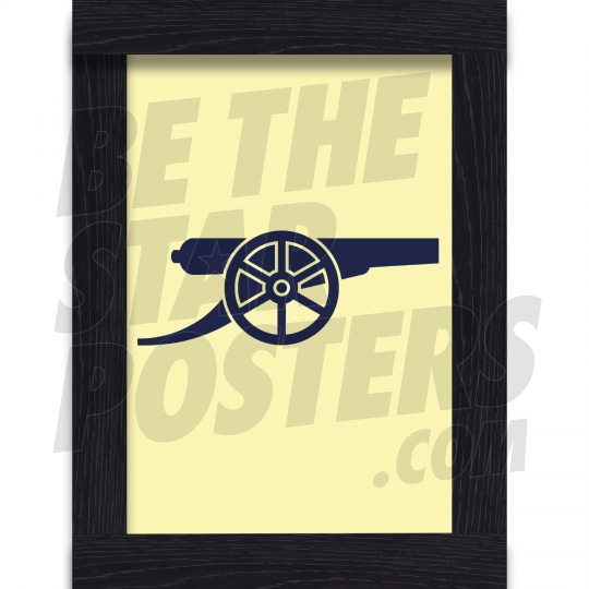 Arsenal FC Yellow Cannon Framed A3 Poster