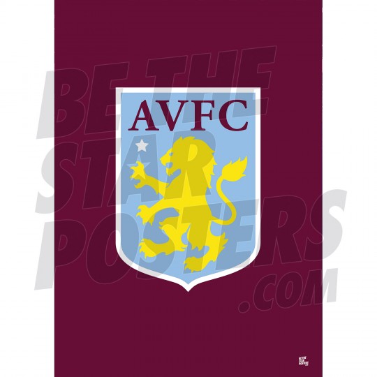 Aston Villa FC A2 Crest Poster