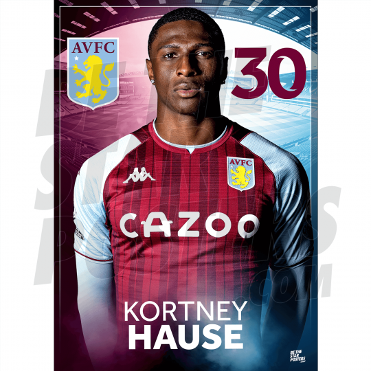 Hause Aston Villa FC Headshot Poster A4 21/22