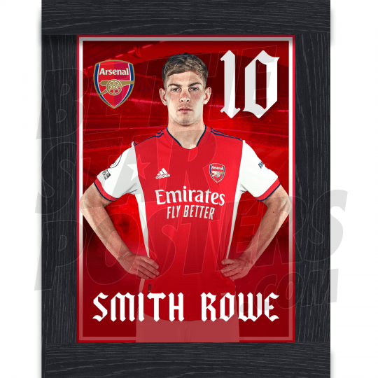 Smith Rowe Arsenal Framed Headshot Poster A4 21/22